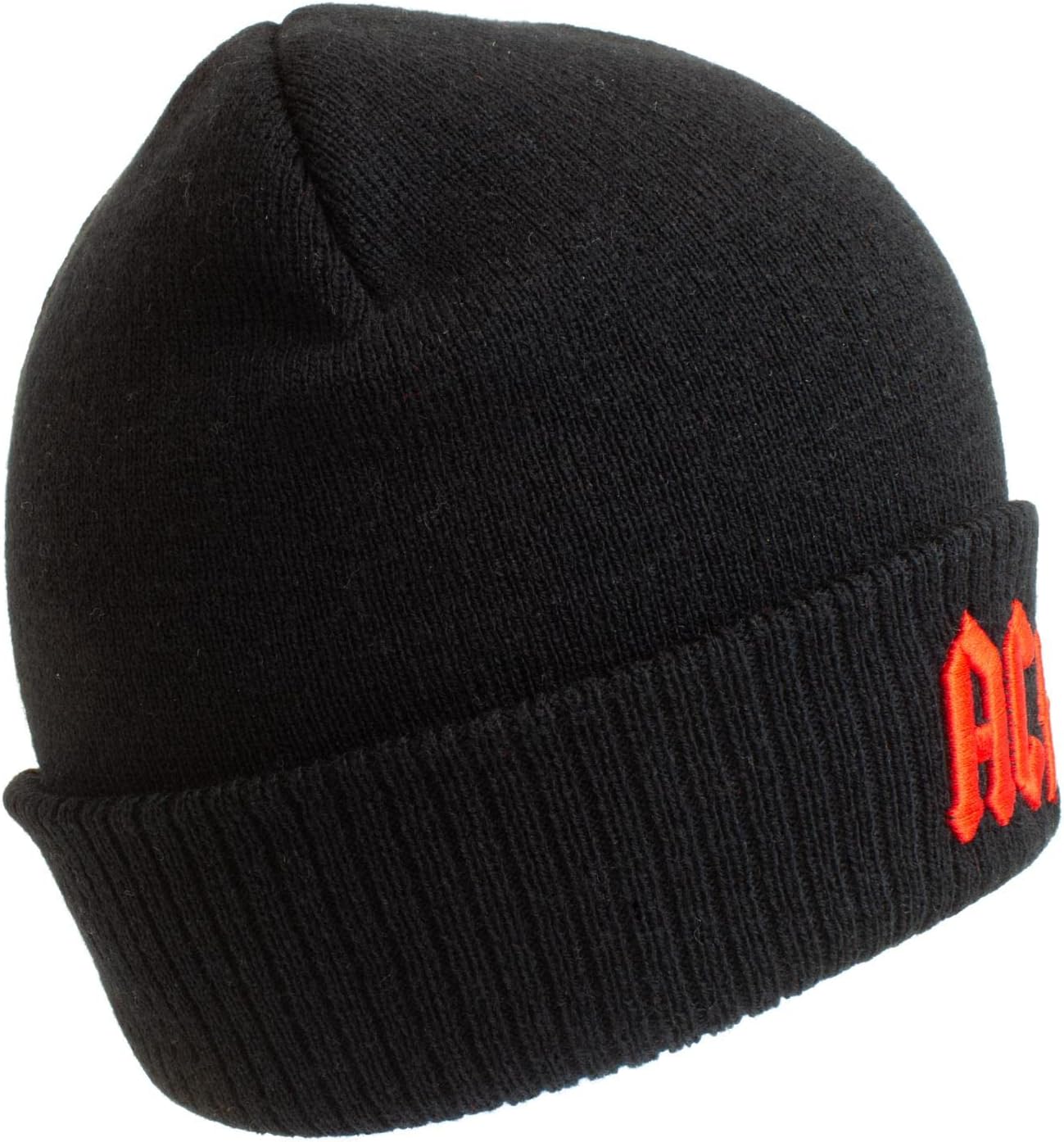 AC/DC Applique Logo Beanie Hat Black