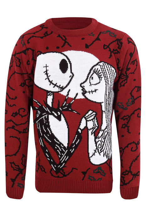Heroes Inc. Nightmare Before Christmas Jumper Jack and Sally Official Unisex Ugly Sweater