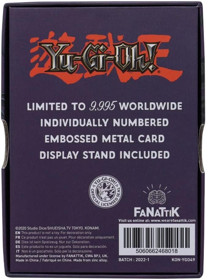 FANATTIK YU-GI-OH! - B. Calavera Dragón - Carte Métal Collector