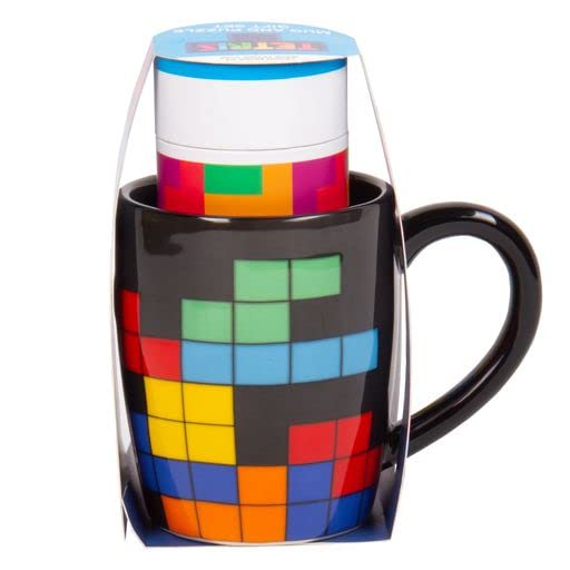 Fizz Creations Tetris Mug and Puzzle Gift Set, Multicoloured