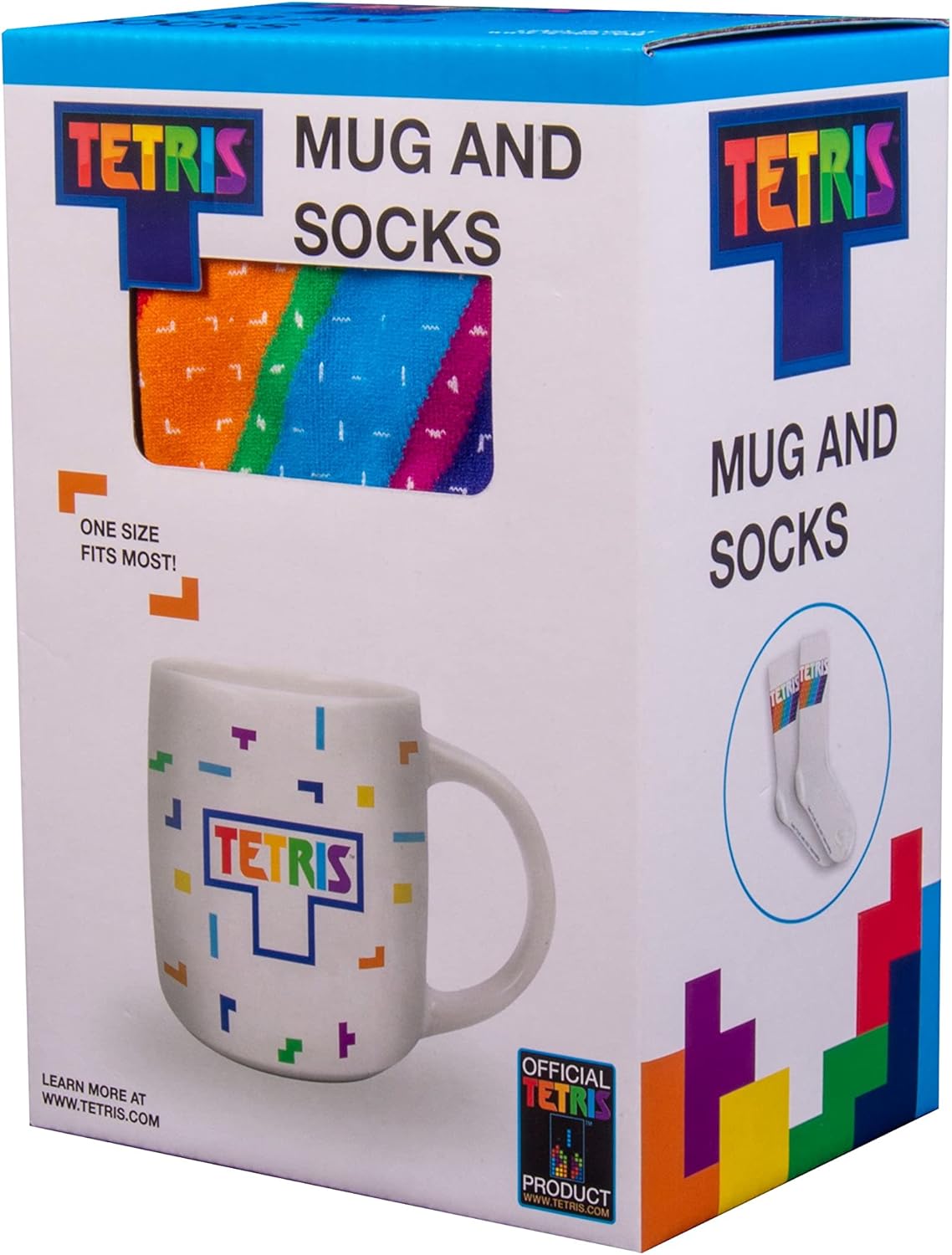 Fizz Creations TETRIS - Pack Cadeau - Mug 450 ml + Paire de Chaussettes