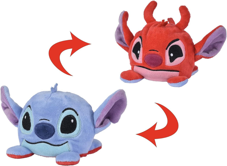 Lilo & Stitch peluche réversible Leroy/Stitch 8 cm