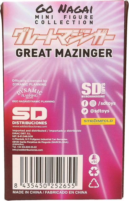 SD toys Mazinger Z Gummi Minifigur, Mehrfarbig (SDTSDT25265