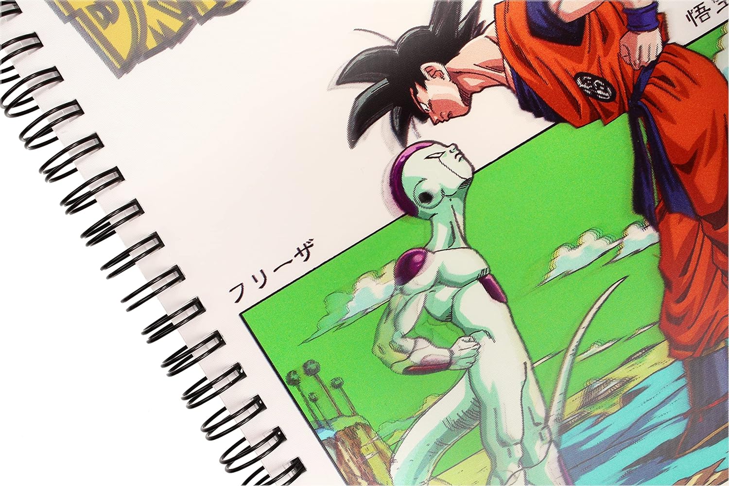 REDSTRING - 3D Dragon Ball Z Frieza Vs Goku Notebook, Multicolor (RS531136)