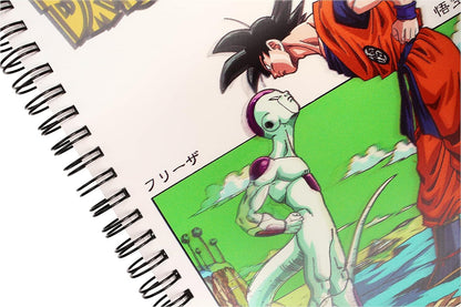 REDSTRING - 3D Dragon Ball Z Frieza Vs Goku Notebook, Multicolor (RS531136)