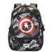 Captain America Scratches-FAN HS Fight Backpack, Grey, 18 x 31 x 44 cm, Capacity 24 L