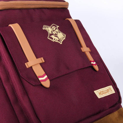 CERDÁ LIFE'S LITTLE MOMENTS Unisex's Harry Potter Backpack with Side Pocket, Laptop Compartment and Ergonomic Back | Padded Handles-Official Warner Bros License, red, Grande