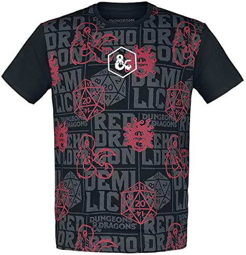 Dungeons & Dragons - Dungeons & Dragons T-Shirt Logo weiB GroBe M