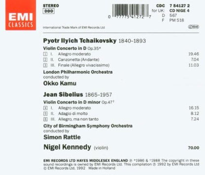 Sibelius/Tchaikovsky: Violin Concertos