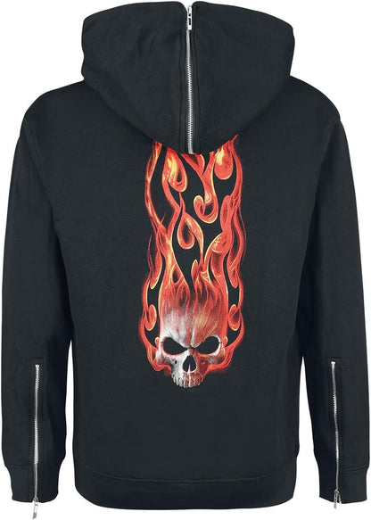 Spiral - Skull Blast - Split Zip Hoody Black - M