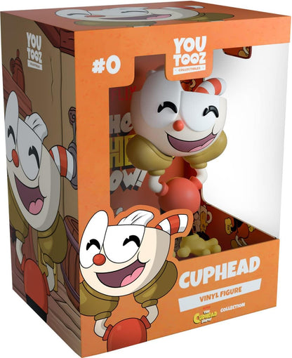 Youtooz Cuphead The Cuphead Show! Edition, 4.6" Vinyl Figure Collectible Cuphead Figure from The Cuphead Show! by Youtooz Cuphead Collection, White