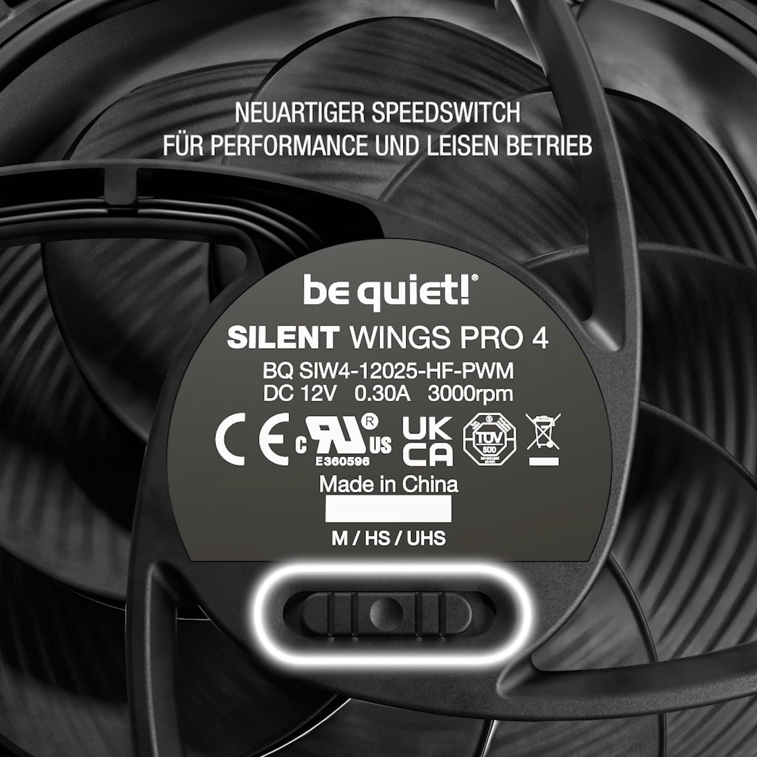 be quiet! BL097 Silent Wings 4 140mm PWM high-speed, Premium Cooling Fan, 4-Pin, Black