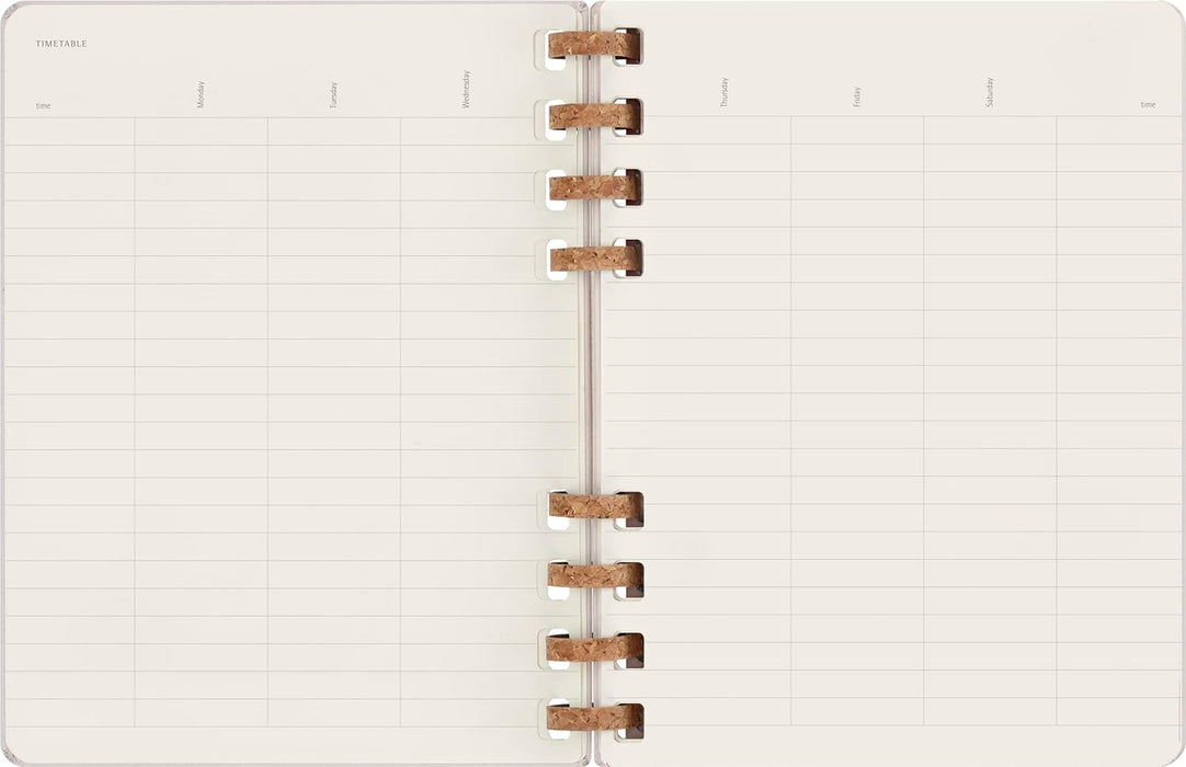 Moleskine Undated Planner, 12-Month Spiral Planner with Hard Cover, Size XL 20 x 25 cm
