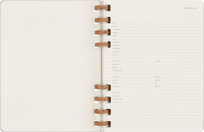 Moleskine Undated Planner, 12-Month Spiral Planner with Hard Cover, Size XL 20 x 25 cm