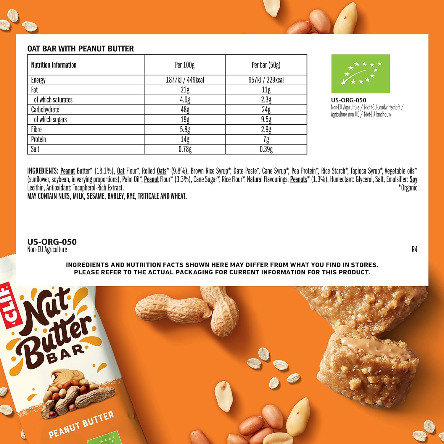 Clif Nutbutter Peanut 12Pc