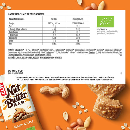 Clif Nutbutter Peanut 12Pc