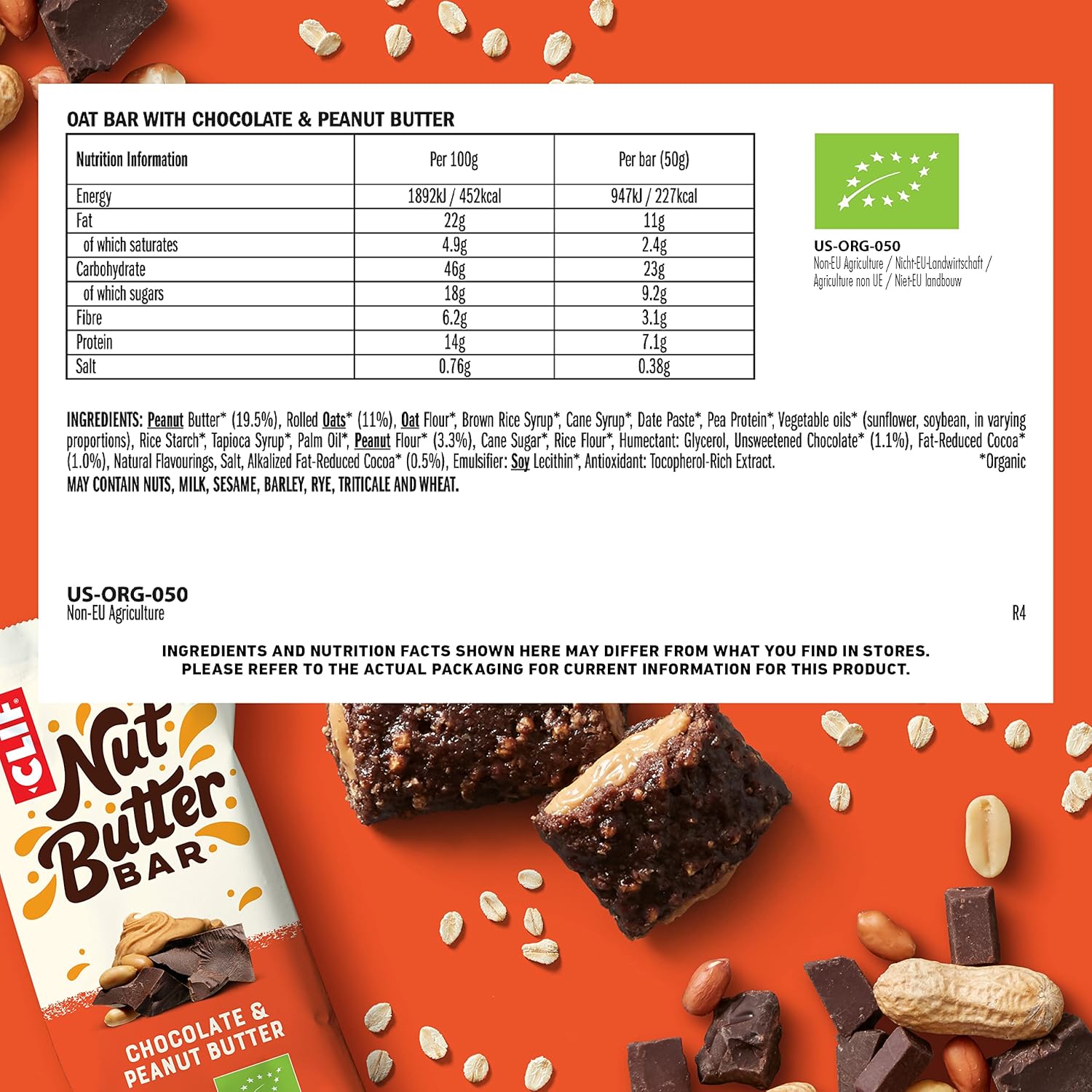 Clif Nutbutter Choc Peanut 12Pc
