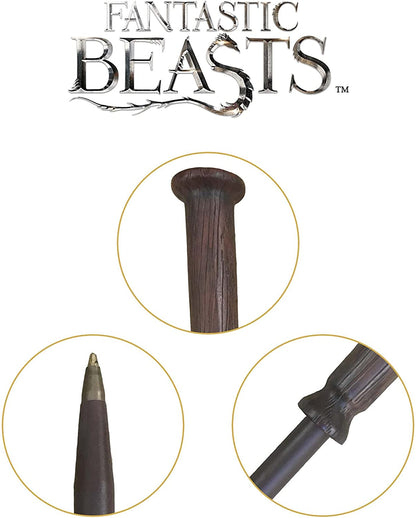 The Noble Collection Fantastic Beasts Porpentina Goldstein Wand Pen and Bookmark - 9in (23cm) Officially Licensed Film Set Movie Props Wand Gifts Stationery