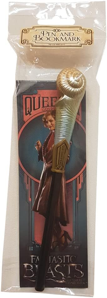 The Noble Collection Fantastic Beasts Queenie Goldstein Wand Pen and Bookmark - 9in (23cm) Officially Licensed Film Set Movie Props Wand Gifts Stationery