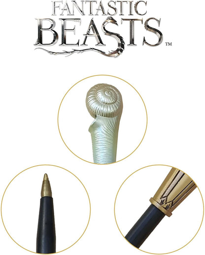 The Noble Collection Fantastic Beasts Queenie Goldstein Wand Pen and Bookmark - 9in (23cm) Officially Licensed Film Set Movie Props Wand Gifts Stationery