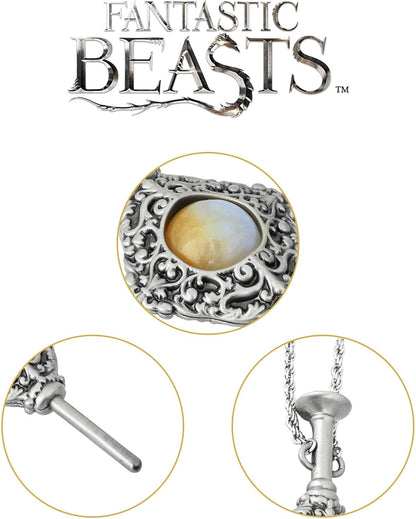 The Noble Collection Fantastic Beasts Gellert Grindelwald Costume Pendant - 3in (8cm) Wizarding World Pendant - Fantastic Beasts Film Set Movie Props Jewellery Replicas Gifts