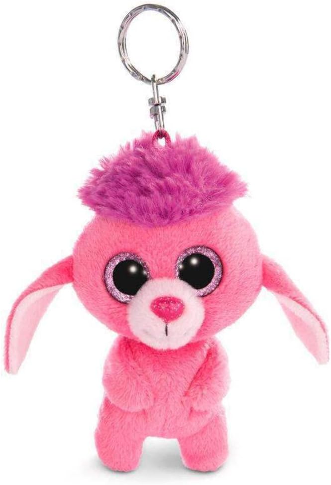 NICI Glubschis Schlüsselanhänger Pudel Mookie 9cm 45549 Keyring Poodle, Pink/Purple Poodle Mookie