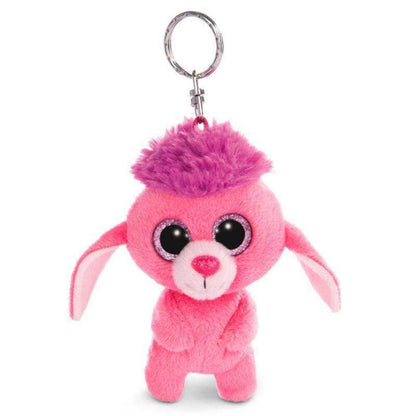NICI Glubschis Schlüsselanhänger Pudel Mookie 9cm 45549 Keyring Poodle, Pink/Purple Poodle Mookie