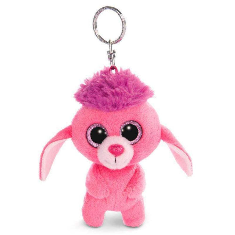 NICI Glubschis Schlüsselanhänger Pudel Mookie 9cm 45549 Keyring Poodle, Pink/Purple Poodle Mookie