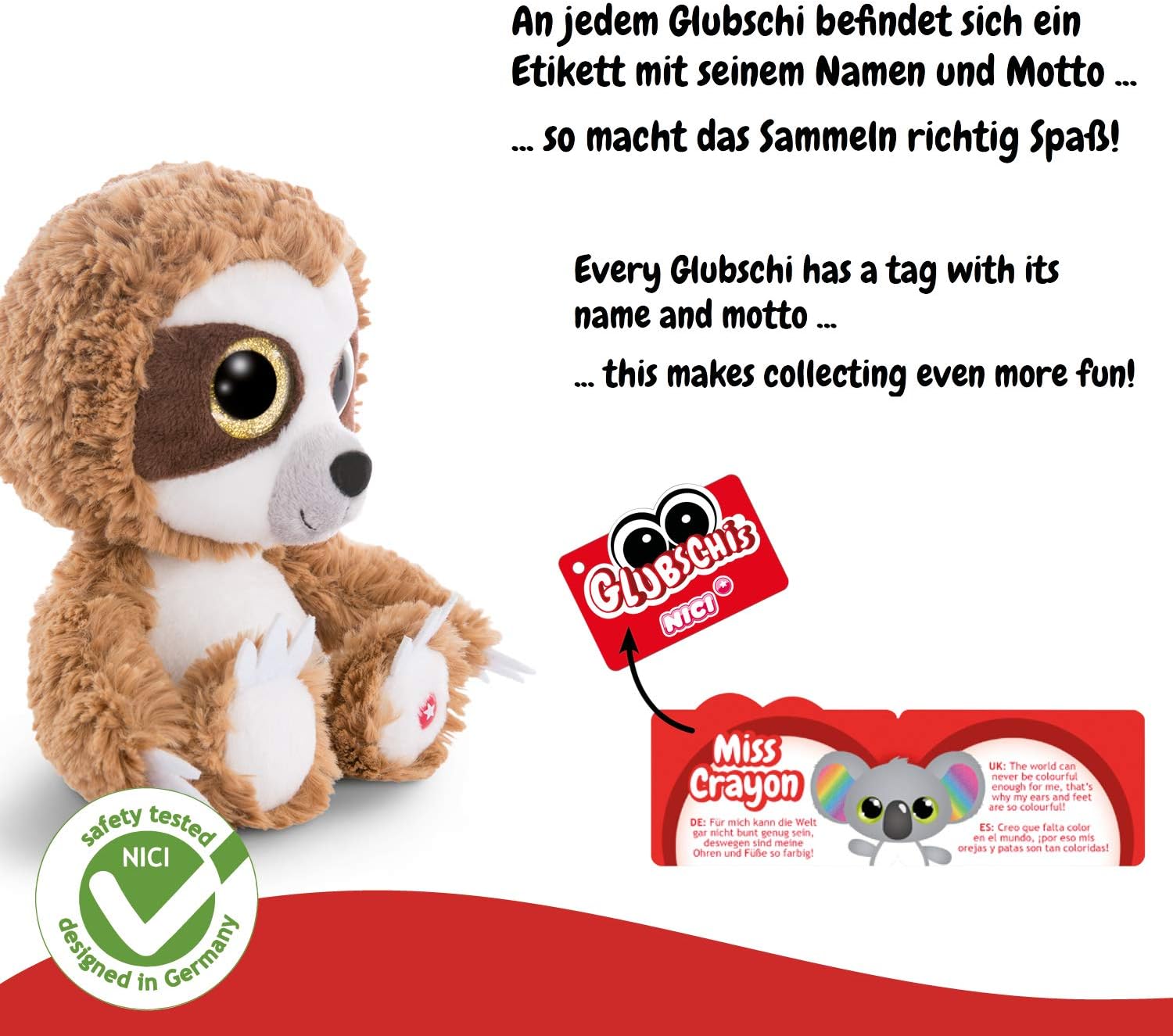 Nici 45555 GLUBSCHIS Cuddly Toy Dragon McDamon 15cm