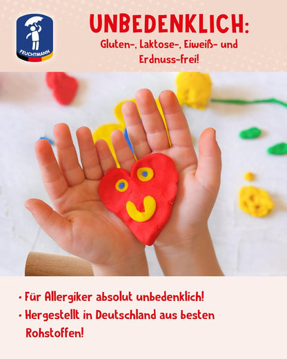Feuchtmann My Favorite Edu Edition - Plastilina infantil (500 g, caja individual, sin gluten, vegana, secado al aire, no tóxica