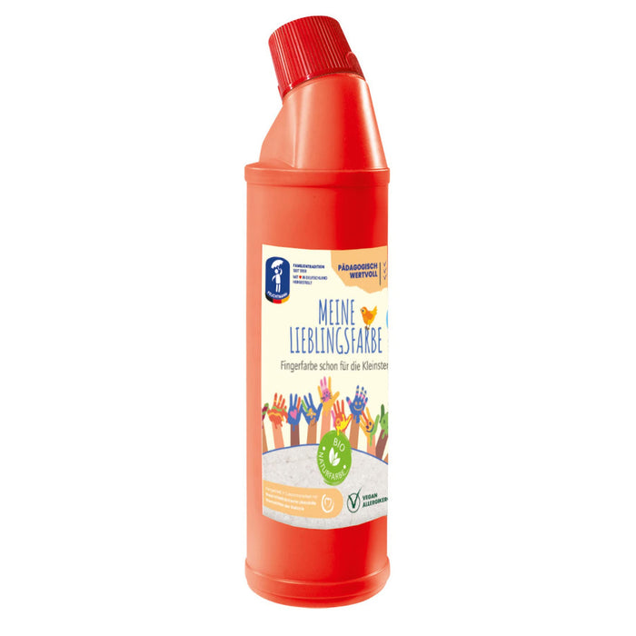 Feuchtmann MEINE LIEBLINGSFARBE Edu Bottle | 900g cremige Fingerfarbe Einzelflasche | hautfreundliche Fingermalfarbe auf Wasserbasis | ungiftig, auswaschbar | Malfarben Kinder (ab 2 Jahre), FARBE: