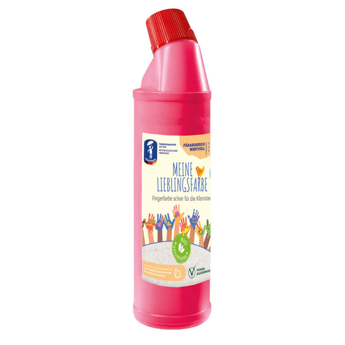 Feuchtmann MEINE LIEBLINGSFARBE Edu Bottle | 900g cremige Fingerfarbe Einzelflasche | hautfreundliche Fingermalfarbe auf Wasserbasis | ungiftig, auswaschbar | Malfarben Kinder (ab 2 Jahre), FARBE: