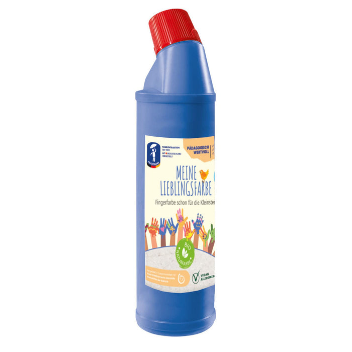 Feuchtmann MEINE LIEBLINGSFARBE Edu Bottle | 900g cremige Fingerfarbe Einzelflasche | hautfreundliche Fingermalfarbe auf Wasserbasis | ungiftig, auswaschbar | Malfarben Kinder (ab 2 Jahre), FARBE: