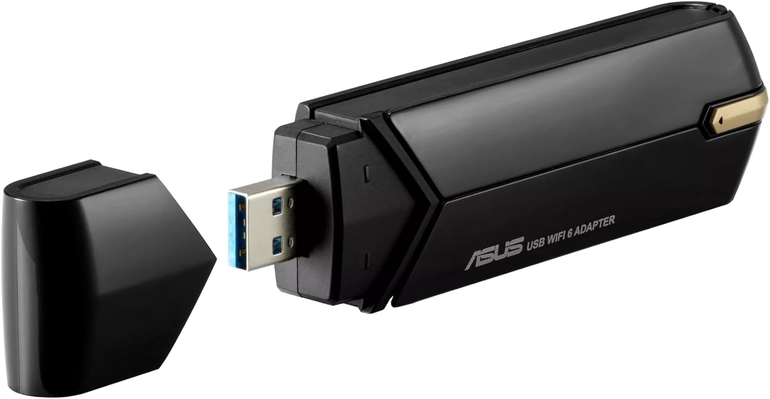 ASUSTEK - WRLS/NETWORKING USB-AX56 AX1800 W/O STAND USB-CLIENTS (WI-FI/BLUETOOTH) Without base