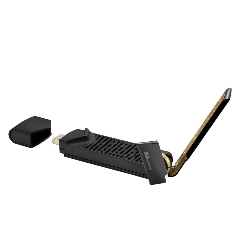 ASUSTEK - WRLS/NETWORKING USB-AX56 AX1800 W/O STAND USB-CLIENTS (WI-FI/BLUETOOTH) Without base