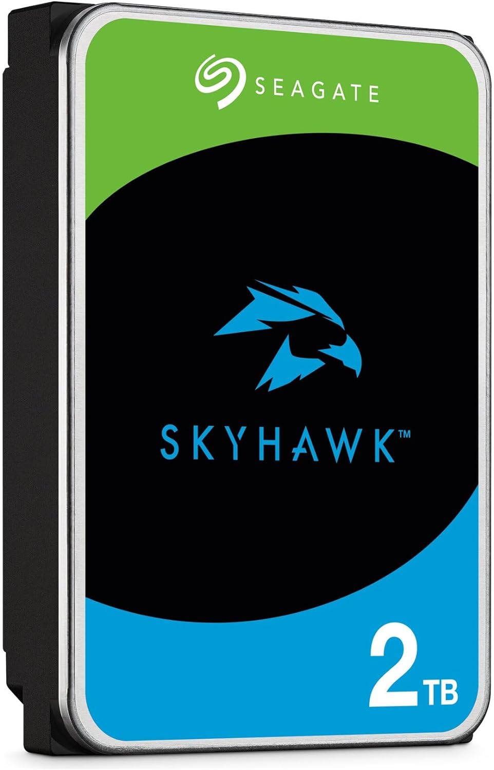 Seagate Skyhawk 2 TB, Video Internal Hard HDD – 3.5", SATA 6Gb/s, 256MB Cache, for DVR NVR Security Camera System, with in-house Rescue Services (ST2000VX017