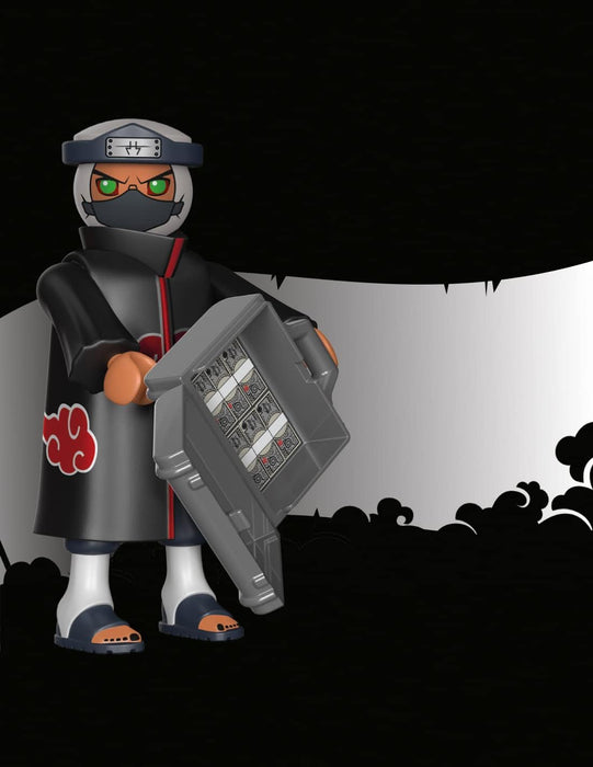 PLAYMOBIL Naruto Shippuden 71102 Kakuzu con Il Tipico Cappotto Nero con Nuvole Eosse e la Valigia, per Grandi e Piccoli Appassionati di Manga e Anime, 5 Pezzi, dai 5 Anni in su