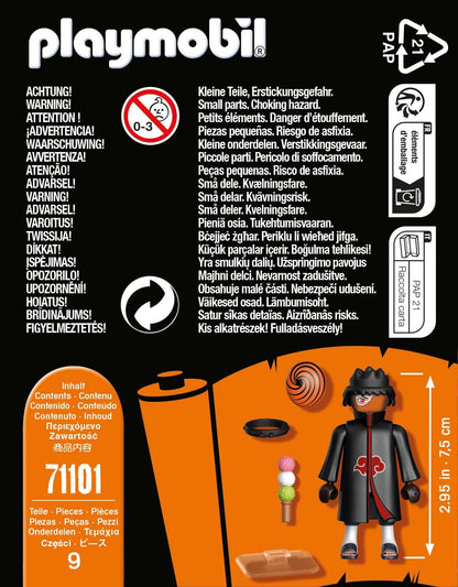 Playmobil 71101 Naruto: Tobi Figure Set, Naruto Shippuden Anime Collectors Figure, Playset Suitable for Children and fans 5+ years