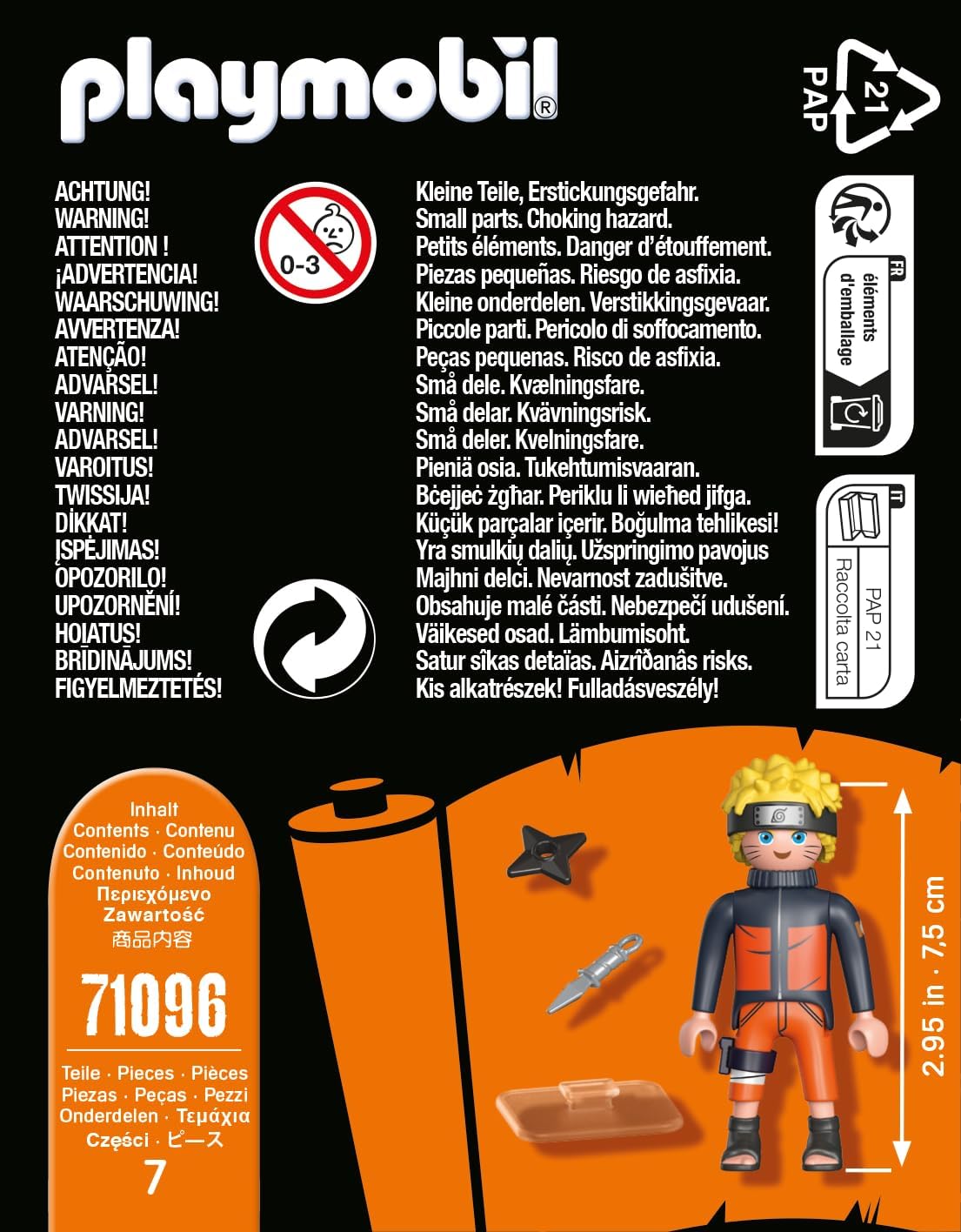 Playmobil 71096 Naruto Shippuden Figure Set, Anime Collectors Figure, Playset Suitable for Children and fans 5+ years