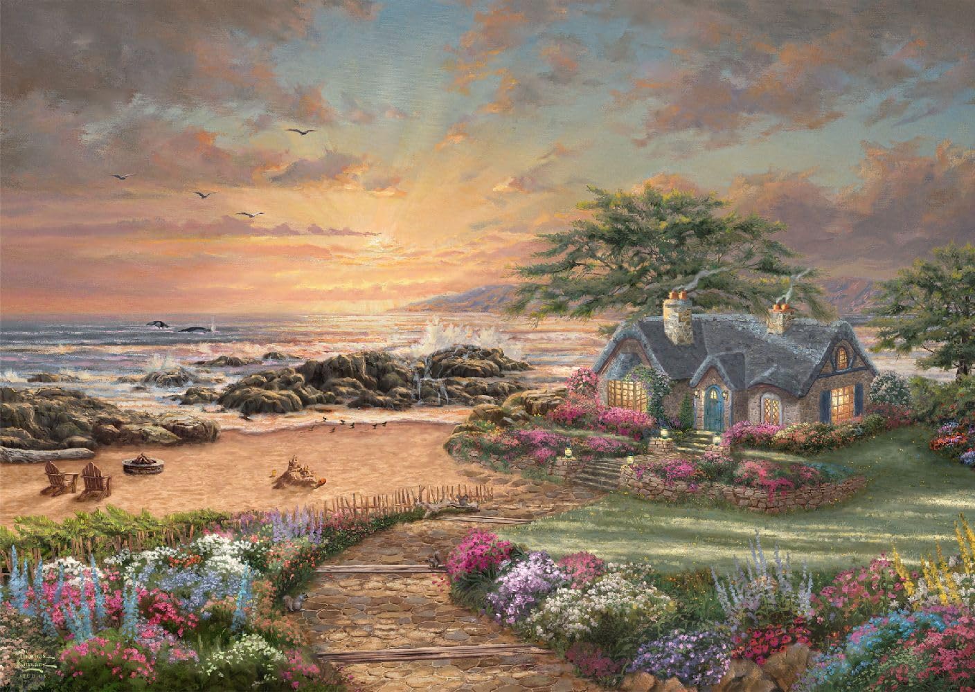 Schmidt CSG57368 Thomas Kinkade Puzzle, Multicoloured, One Size