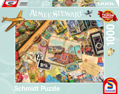 Schmidt | Aimee Stewart: Travel Memories (1,000 pieces) | Jigsaw Puzzle | Ages 12+