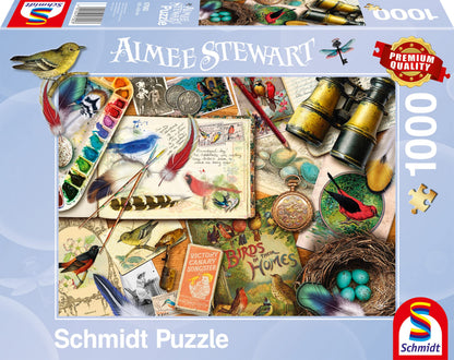 Schmidt | Aimee Stewart: Birdwatching (1,000 pieces) | Jigsaw Puzzle | Ages 12+