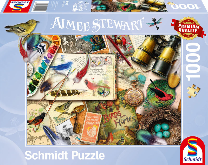 Schmidt | Aimee Stewart: Birdwatching (1,000 pieces) | Jigsaw Puzzle | Ages 12+