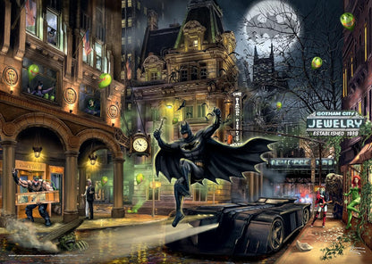 Schmidt Spiele Puzzle de 1000 Piezas de Thomas Kinkade, Batman, Gotham City 57588, Floral, Multicolor, Normal (CSG57588