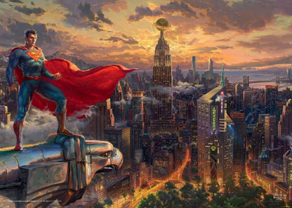 Schmidt Spiele Thomas Kinkade, Superman, Protector de Metrópolis, 57590, puzle de 1000 Piezas, superhéroe, Multicolor, Normal (CSG57590