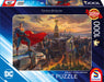 Schmidt Spiele Thomas Kinkade, Superman, Protector de Metrópolis, 57590, puzle de 1000 Piezas, superhéroe, Multicolor, Normal (CSG57590