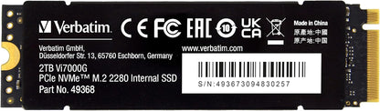 Verbatim Vi7000 PCIe NVMe M.2 SSD 2TB