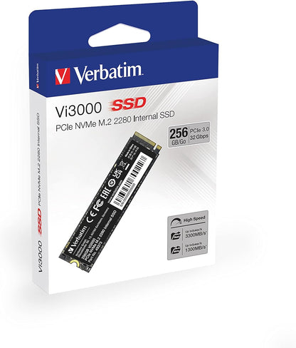 Verbatim Vi3000 PCIe NVMe M.2 SSD 256GB