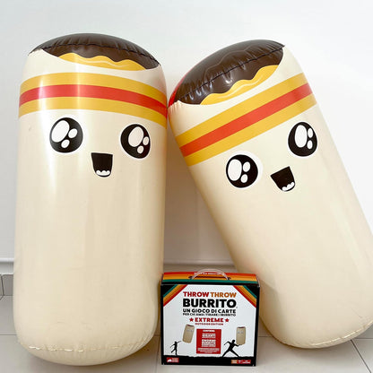 Asmodee - Throw Throw Burrito: Extreme Outdoor Edition, Board Game with Giant Burrito, 2-6 Players, Italian Edition