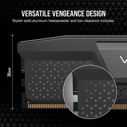 Corsair VENGEANCE DDR5 RAM 16GB (2x8GB) 5200MHz CL40 Intel XMP iCUE Compatible Computer Memory - Black (CMK16GX5M2B5200C40)